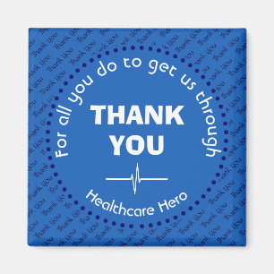 THANK YOU Healthcare Hero NHS BLUE Magnet