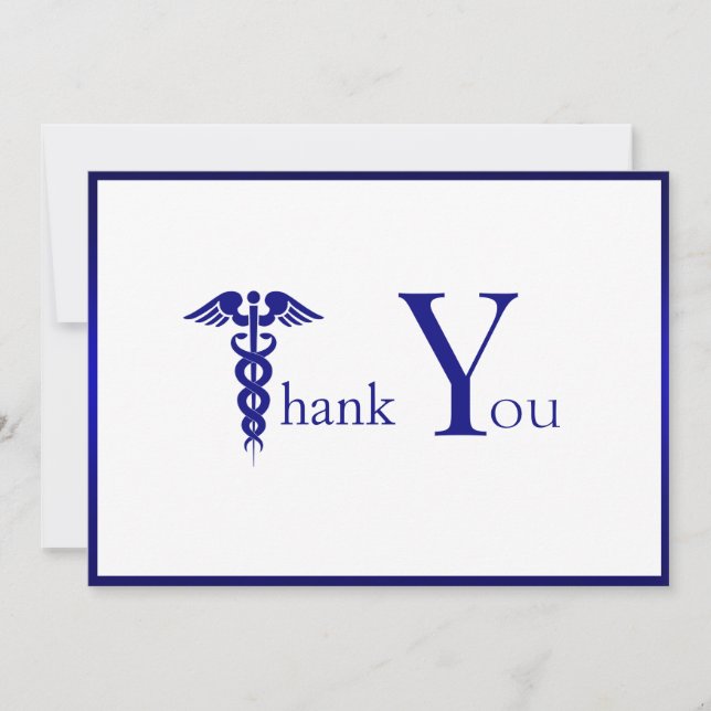 Thank You Healthcare Medical Doctor Nurse Heroes Card (Front)