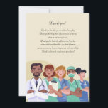 Thank You Healthcare Workers Card<br><div class="desc">A thank you card for all the healthcare workers in the hospital. (Vector created by pikisuperstar - www.freepik.com). The card is easy to customise with your wording, font, font colour, paper shape options and choice of paper types. Not exactly what you're looking for? All our products can be custom designed...</div>
