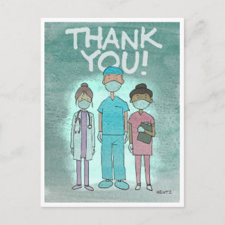 Thank You Healthcare Workers Postcard