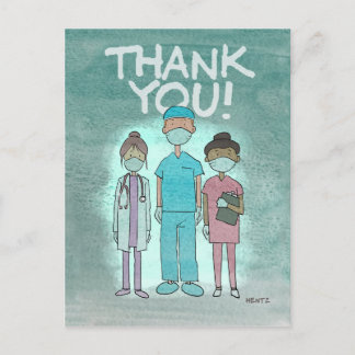 Thank You Healthcare Workers Postcard