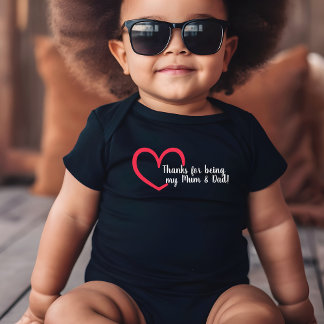 Thank You Heart | Baby Bodysuit