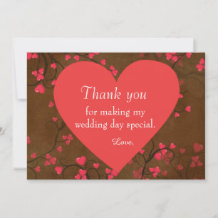 Thank you heart card
