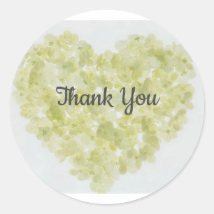 Thank You ~ Heart  Classic Round Sticker