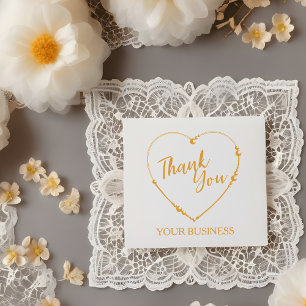 Thank You Heart Design For Artisan Items Rubber Stamp
