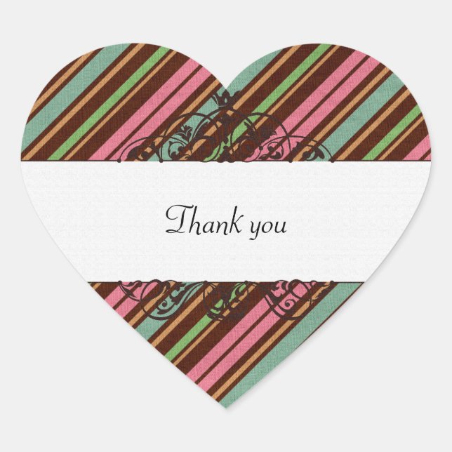 Thank you heart sticker (Front)