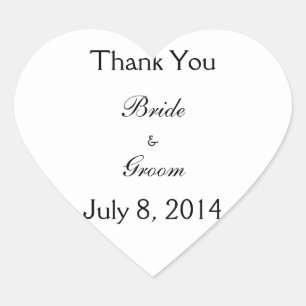 Thank You Heart Sticker