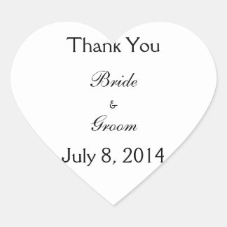 Thank You Heart Sticker