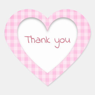 Thank you heart sticker