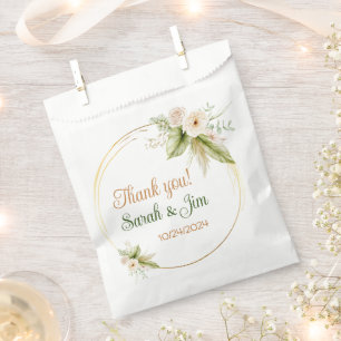 Thank you heart Wedding favour bags