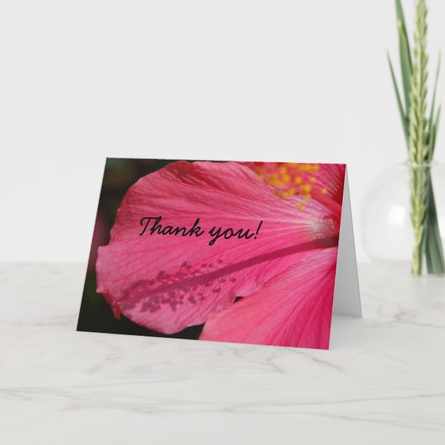 THANK YOU Hibiscus Card (Front)