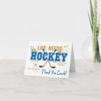 Thank You Hockey Coach Life Needs Hockey
