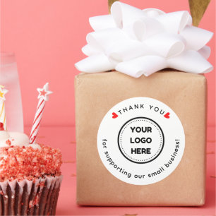 Thank You Homemade Welcome Sticker With Logo