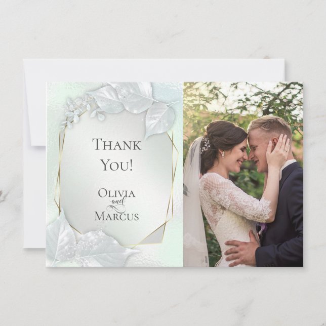 THANK YOU | Honeydew Shimmer PHOTO Frame (Front)