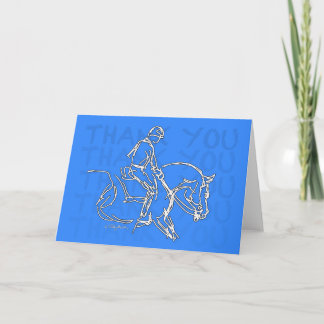 Thank You Horse! Card - Blue