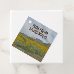Thank You House Guest Rustic Southwest Cabin Favour Tags
