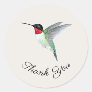 Thank You Hummingbird Sticker