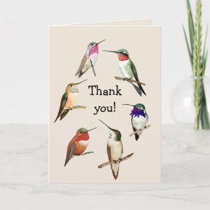 Thank you Hummingbirds Card