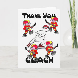 Thank you Ice Hockey Coach Card