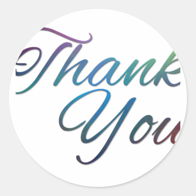 Thank You Images Classic Round Sticker (Front)