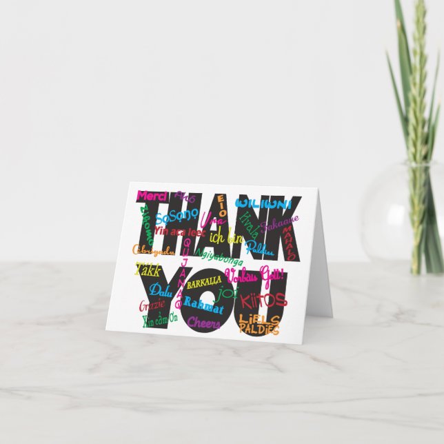 Thank You in Any Language (Front)