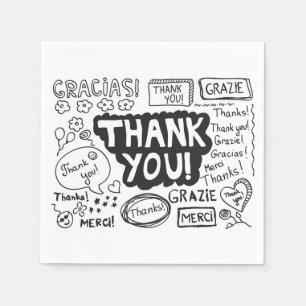 Thank You In Different Languages Napkin