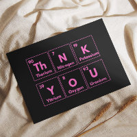 Thank You in Elements: A Creative and Pink Card