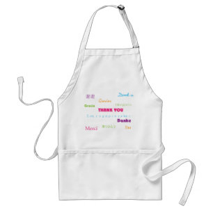 Thank You in Many Languages Colourful Standard Apron