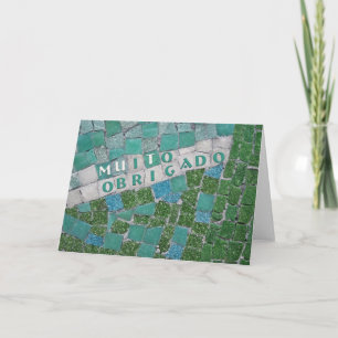 Thank You in Portuguese, from Male Card