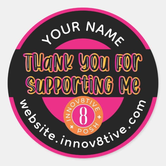 Thank You Innov8tive + Posh label (Front)