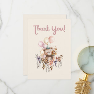Thank you It's a Beary Special Birthday Card 
