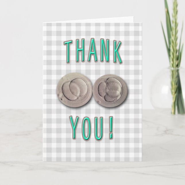 thank you ivf invitro fertilisation embryos card (Front)