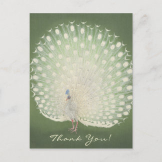 Thank You | Japanese Fine Art | Peacock Postcard