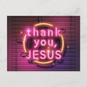 Thank you Jesus! Postcard