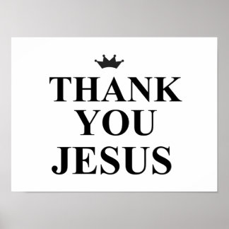 THANK YOU JESUS POSTER