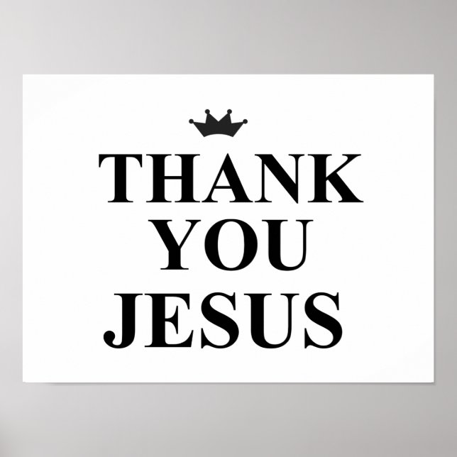 THANK YOU JESUS POSTER (Front)