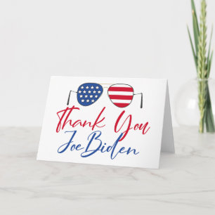 Thank You Joe Biden American Flag Card