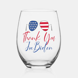 Thank You Joe Biden Commemorative Stemless Wine Glass