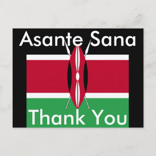 Thank You Kenyan Postcard