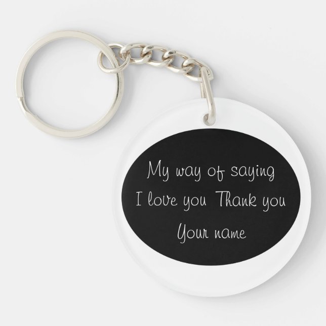 Thank You - Key Ring (Front)