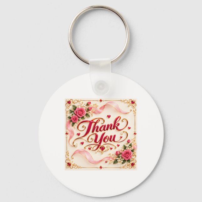 Thank you  key ring (Front)