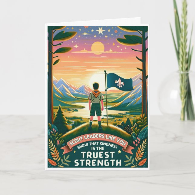 Thank you, Kind Scout Leader! Thank you Card (Front)