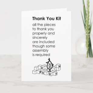 Thank You Kit - a funny thank you poem