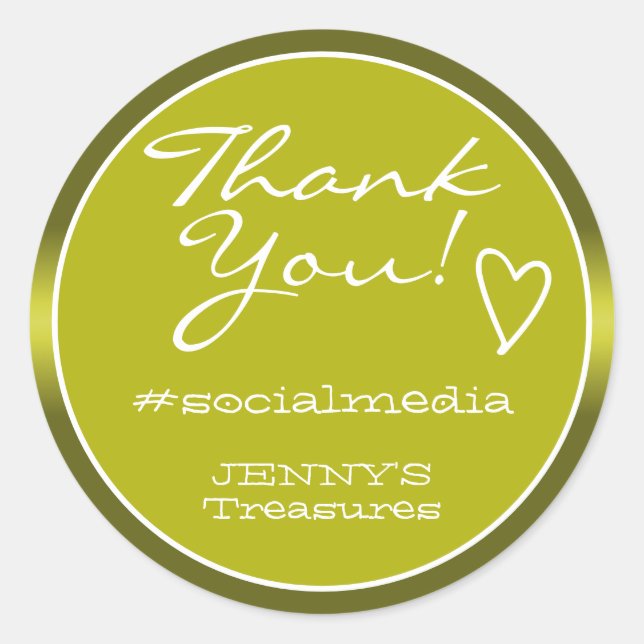 Thank You Labels Olive Ombre Chrome Steel Luxury (Front)