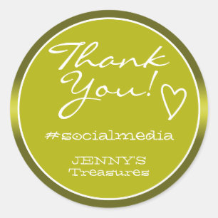 Thank You Labels Olive Ombre Chrome Steel Luxury