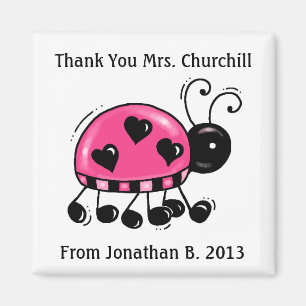 Thank You Ladybug Magnet - SRF