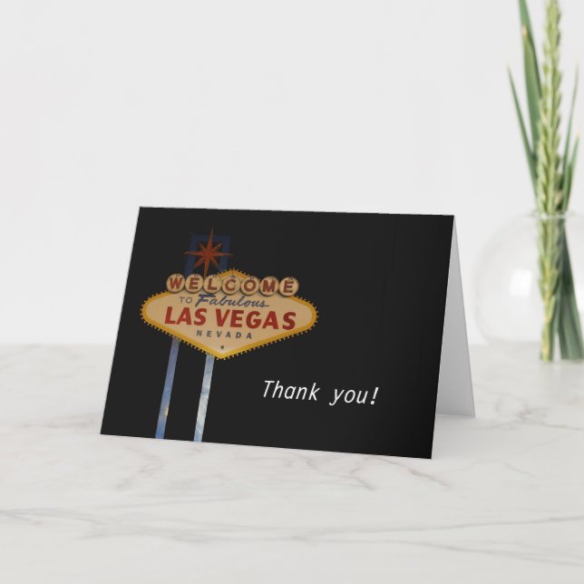 Thank you! Las Vegas Card (Front)