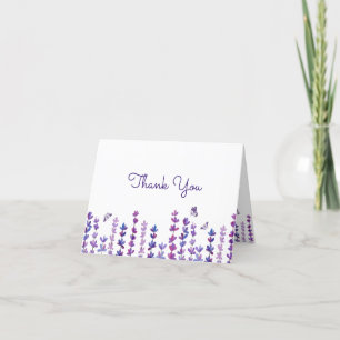 Thank You Lavender and Butterfly  Card