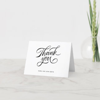 Thank you lettering card