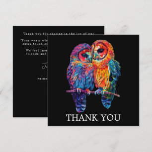 🌈 Thank you LGBTQ  Eternal Unity wedding  Card